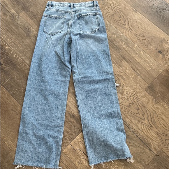 Garage Blue Denim Wide Leg Pants - Picture 2 of 3